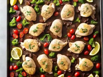Easy Sheet Pan Greek Chicken