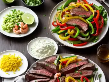 Easy Steak and Shrimp Fajitas