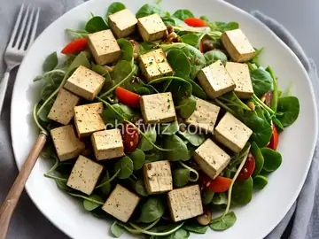 Easy Tofu and Watercress Salad