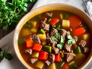Easy Vegetable Beef Soup with Ground Beef