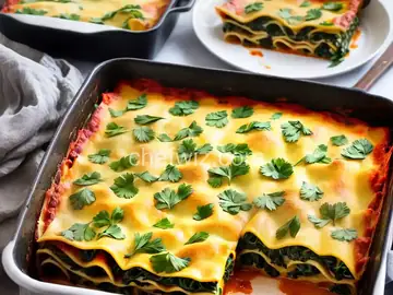 Easy Vegetarian Spinach Lasagna