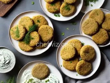 Falafels with Yogurt-Dill Sauce