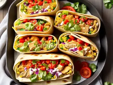Fiesta Chicken Burritos