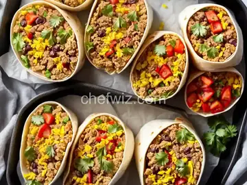 Freeze-and-Reheat Breakfast Burritos