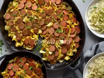 Fried Cabbage and Kielbasa