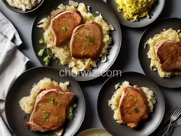 German Pork Chops and Sauerkraut