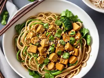 Ginger Noodle Bowl: The Vegan Version