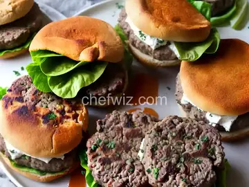 Goat Cheese-Stuffed Lamb Burgers