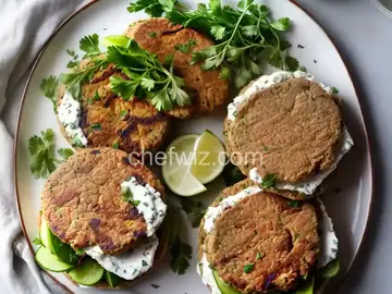 Greek Lamb Feta Burgers With Cucumber Sauce