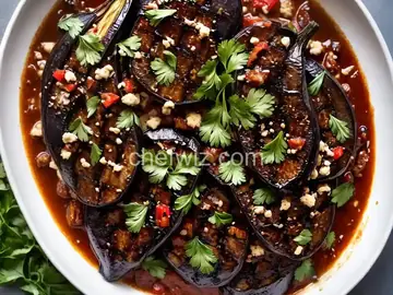 Grilled Eggplant with Balsamic Vinegar Relish
