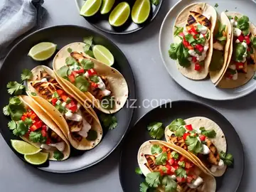 Grilled Fish Tacos with Avocado Sauce