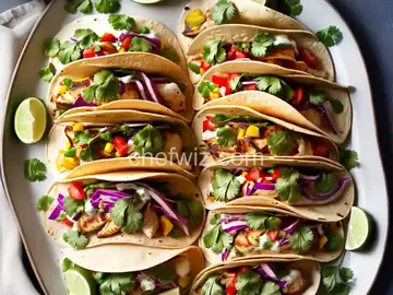 Grilled Fish Tacos with Chipotle-Lime Dressing