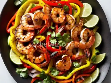 Grilled Shrimp Fajitas