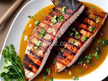 Grilled Swordfish with White Hot Sauce
