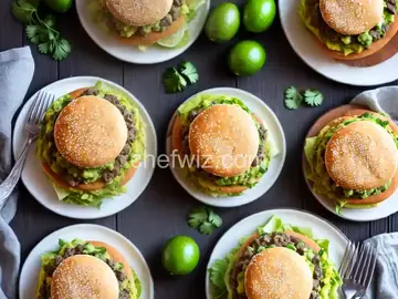 Guacamole Cilantro Lime Cheeseburger