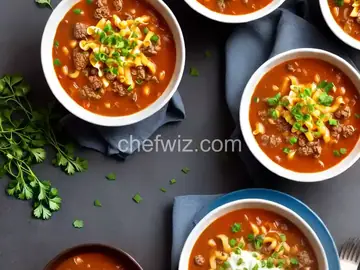 Hamburger Soup with Macaroni