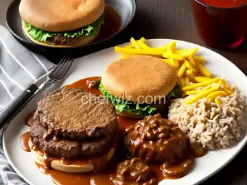 Hamburger Steak with Onions and Gravy