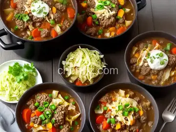 Hamburger Stew with Cabbage