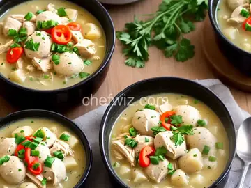 Healthier Slow Cooker Chicken and Dumplings