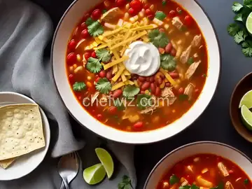 Hearty Chicken Tortilla Soup with Beans