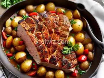 Herb Roasted Pork Loin and Potatoes