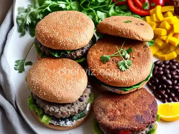 Homemade Black Bean Veggie Burgers