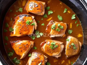 Honey-Garlic Slow Cooker Chicken Thighs