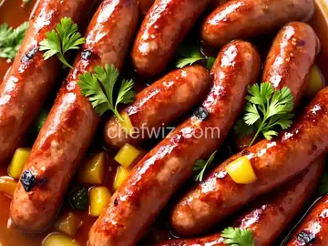 Hot, Sweet, and Sour Grilled Kielbasa Sausage
