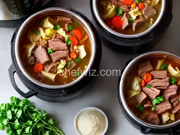 Instant Pot Cabbage and Beef Soup