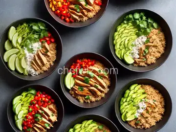 Instant Pot Mexican Chicken and Rice Bowls