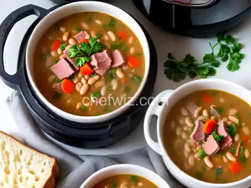 Instant Pot Navy Bean and Ham Soup