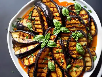 Italian Grilled Eggplant with Basil and Parsley (Melanzane Grigliate al Basilico e Prezzemolo)