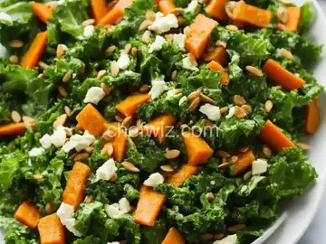 Kale Salad with Carrot Ginger Dressing