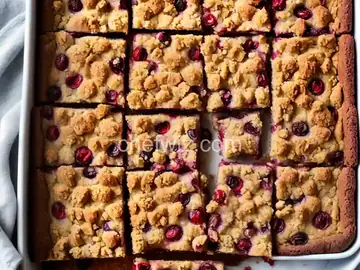 Keto Cranberry Streusel Bars