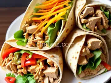 Korean Fusion Chicken Burrito