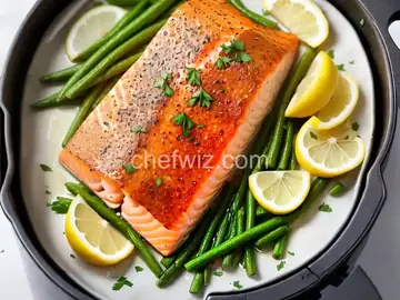 Lemon-Garlic Air Fryer Salmon