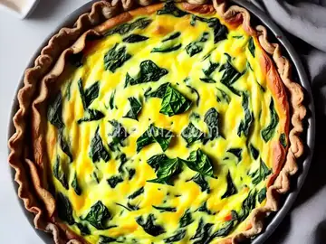 Light and Fluffy Spinach Quiche