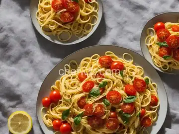 Linguine with Lemon & Tomatoes
