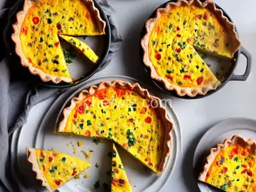 Loaded Vegetarian Quiche