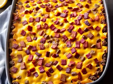 Low-Carb Bacon Cheeseburger Casserole