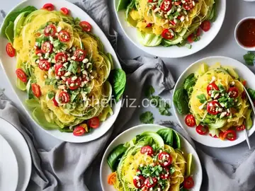 Low-Carb Spaghetti Squash Salad with Bok Choy