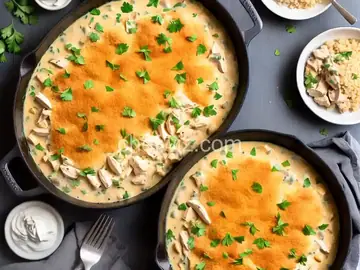 Lower-Calorie Creamy Chicken Casserole