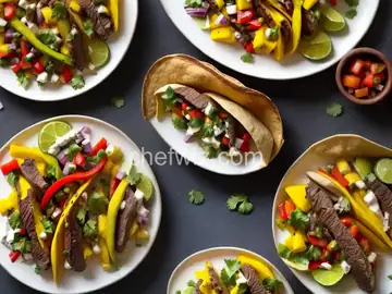 Mango Salsa Steak Fajitas