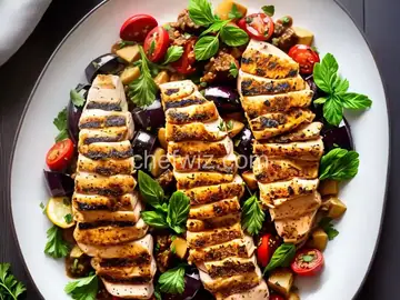 Mediterranean Chicken with Eggplant