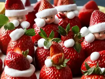 Mini Strawberry Santas