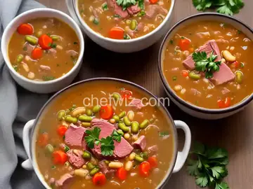 Mom's Ham and Bean Soup