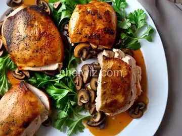 Mushroom Melt Stuffed Chicken