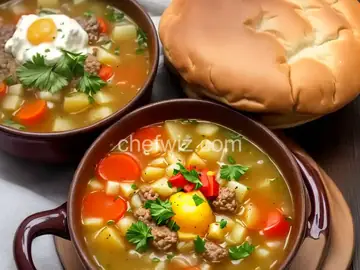 My Mom's Hamburger and Potato Soup