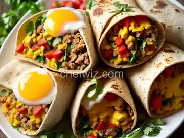 New Mexico Green Chile Breakfast Burritos
