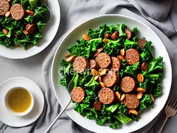 North German Gruenkohl (Kale) and Sausage